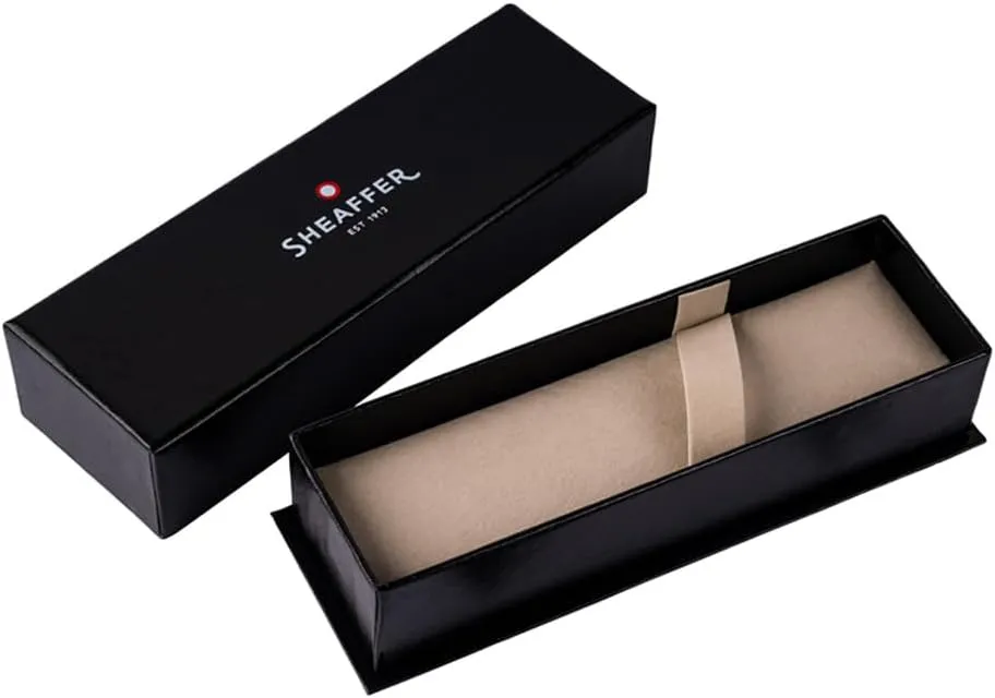 Sheaffer Pop Glossy Black Ballpoint Pen with Chrome Trim