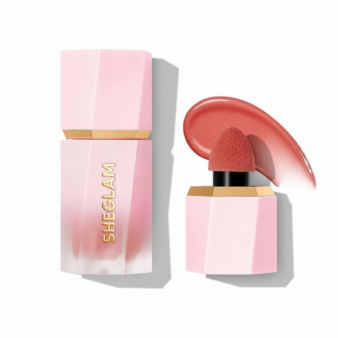 SHEGLAM Color Bloom Dayglow Liquid Blush Makeup for Cheeks Shimmer Finish - Devoted