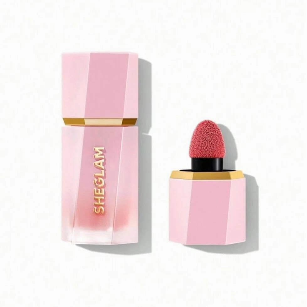 SHEGLAM Color Bloom Dayglow Liquid Blush Makeup for Cheeks Shimmer Finish - Devoted