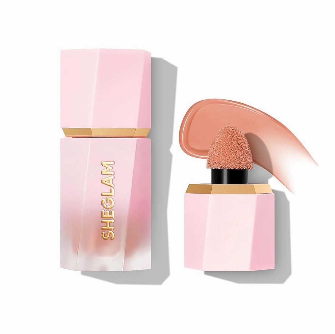 SHEGLAM Color Bloom Dayglow Liquid Blush Makeup for Cheeks Shimmer Finish - Devoted