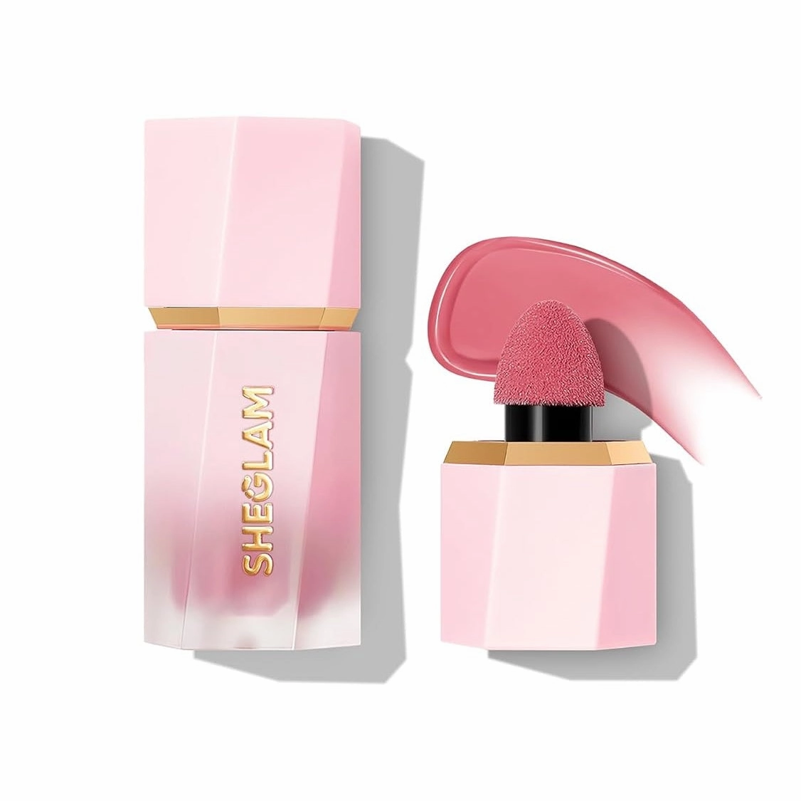 SHEGLAM Color Bloom Dayglow Liquid Blush Makeup for Cheeks Shimmer Finish - Devoted