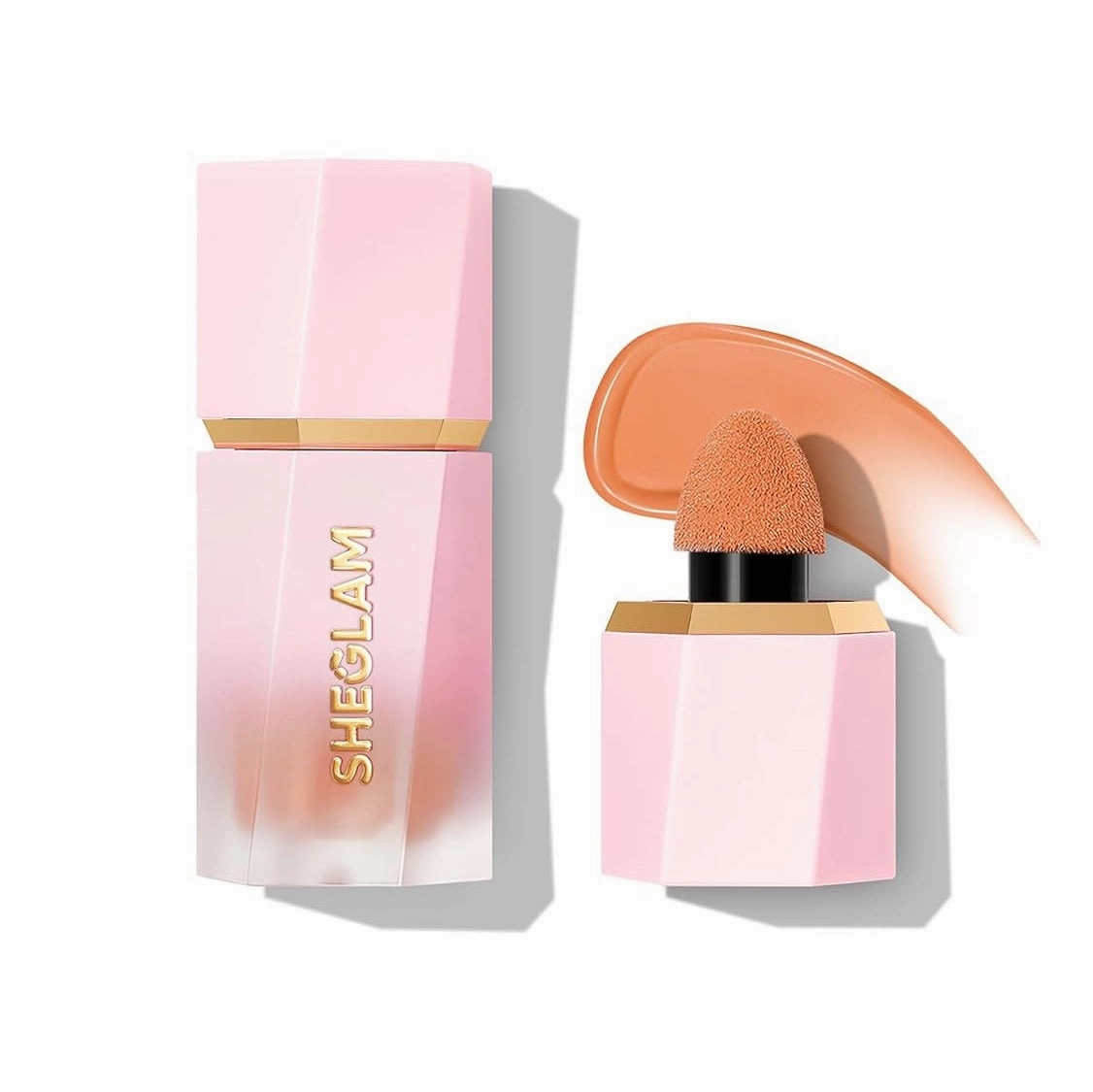 SHEGLAM Color Bloom Dayglow Liquid Blush Makeup for Cheeks Shimmer Finish - Devoted