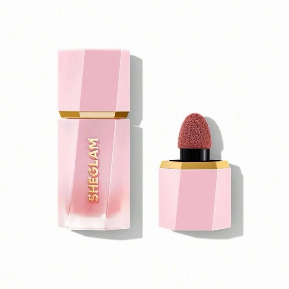 SHEGLAM Color Bloom Dayglow Liquid Blush Makeup for Cheeks Shimmer Finish - Devoted