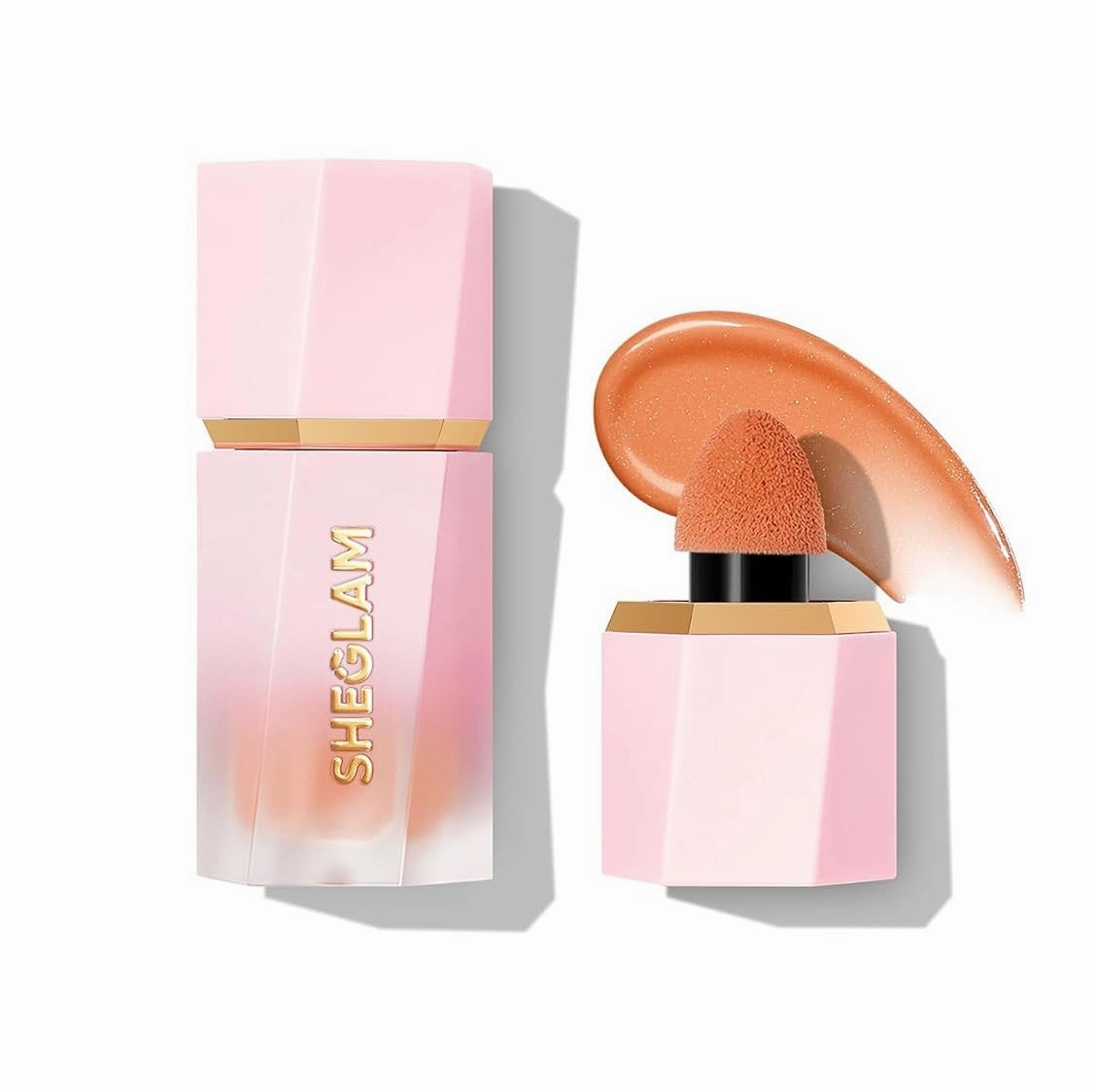 SHEGLAM Color Bloom Dayglow Liquid Blush Makeup for Cheeks Shimmer Finish - Devoted