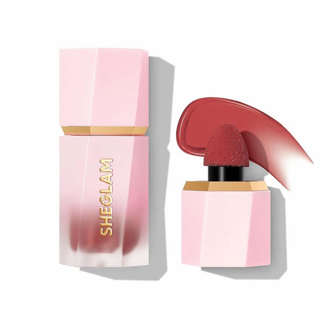 SHEGLAM Color Bloom Dayglow Liquid Blush Makeup for Cheeks Shimmer Finish - Devoted