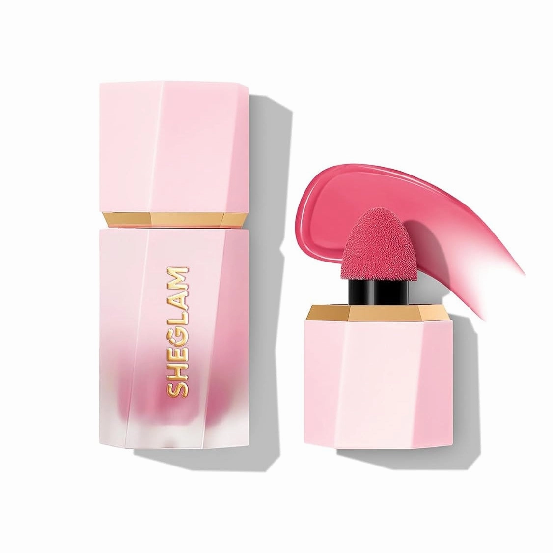 SHEGLAM Color Bloom Dayglow Liquid Blush Makeup for Cheeks Shimmer Finish - Devoted