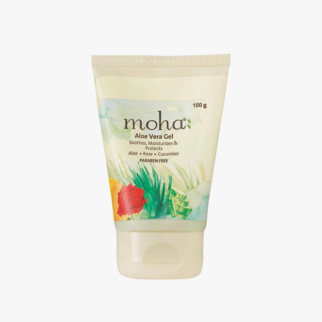 Sheltr Aloe Vera Gel Enriched With Rose & Cucumber For Face & Skin | Pure & Natural Face Gel Helps in Healing of Skin (100 Gram)