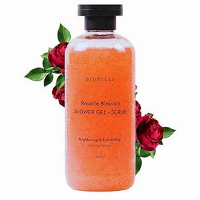Shower Gel Scrub | Nourishing Body Wash | 300ml | 2-in-1 Exfoliating & Hydrating Formula | Rose Extract for Soothing & Revitalized Skin | Luxurious Fragrance & Deep Cleansing