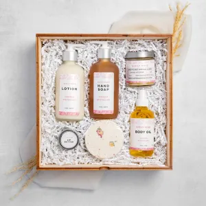 Sicily Rose Bath & Body Gift Box - The Gift of a Luxurious Aromatherapy Home Spa Treatment - All-Natural, Hypoallergenic, Plant-Derived, Made in USA by DAYSPA Body Basics