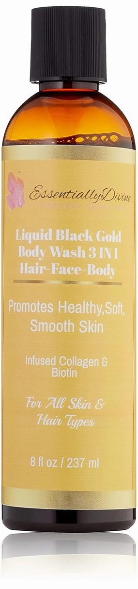 Silk Liquid Black Gold Soap 3in1 Hair, Face & Body Wash