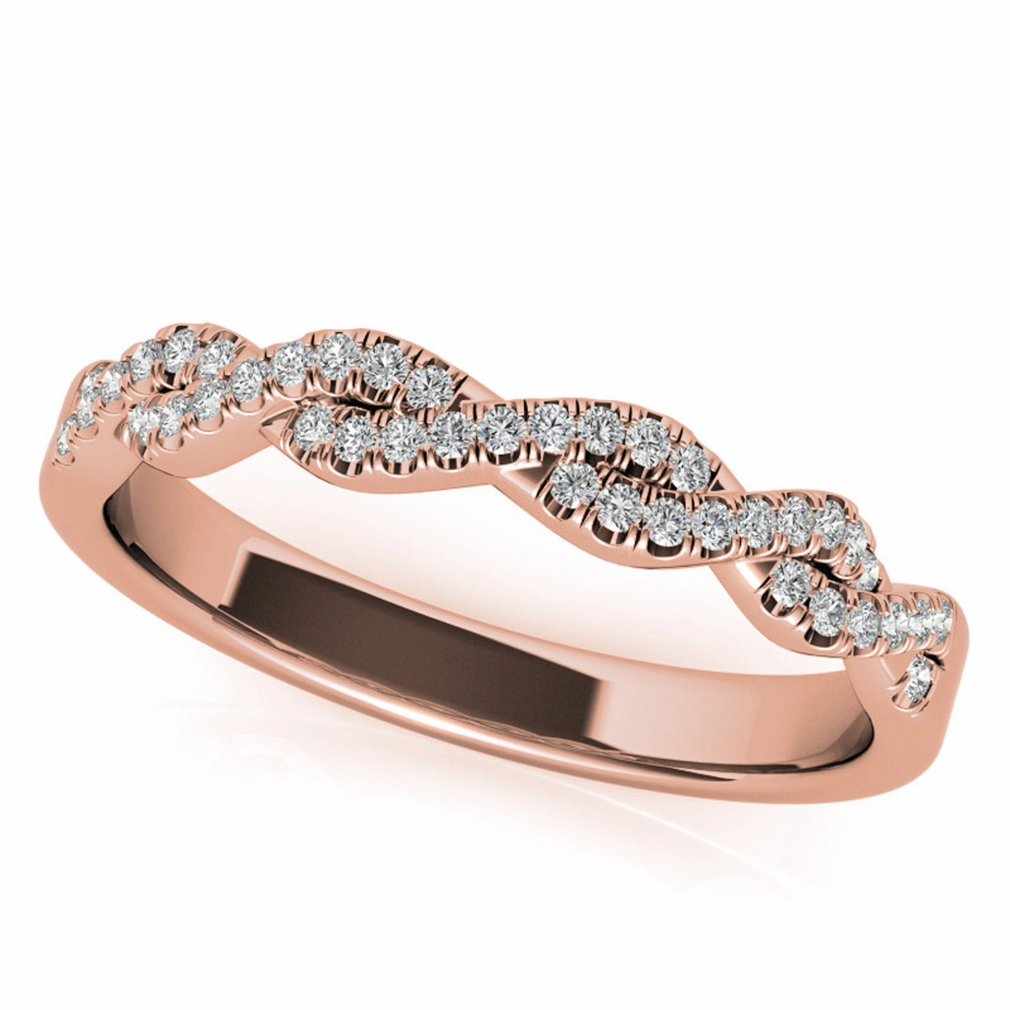 Silver Radiant Solitaire Twisted Ring