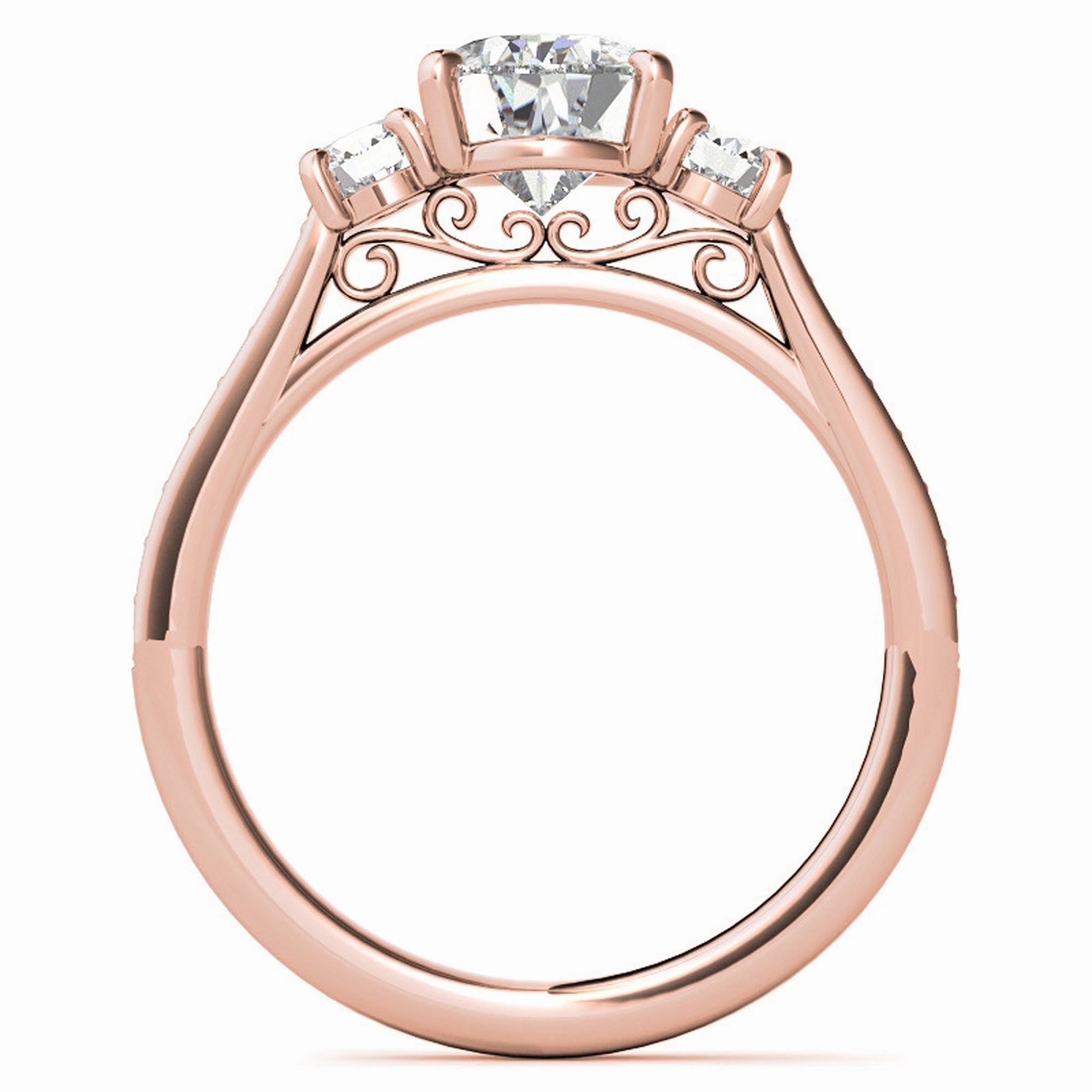 Silver Radiant Teardrop Ring