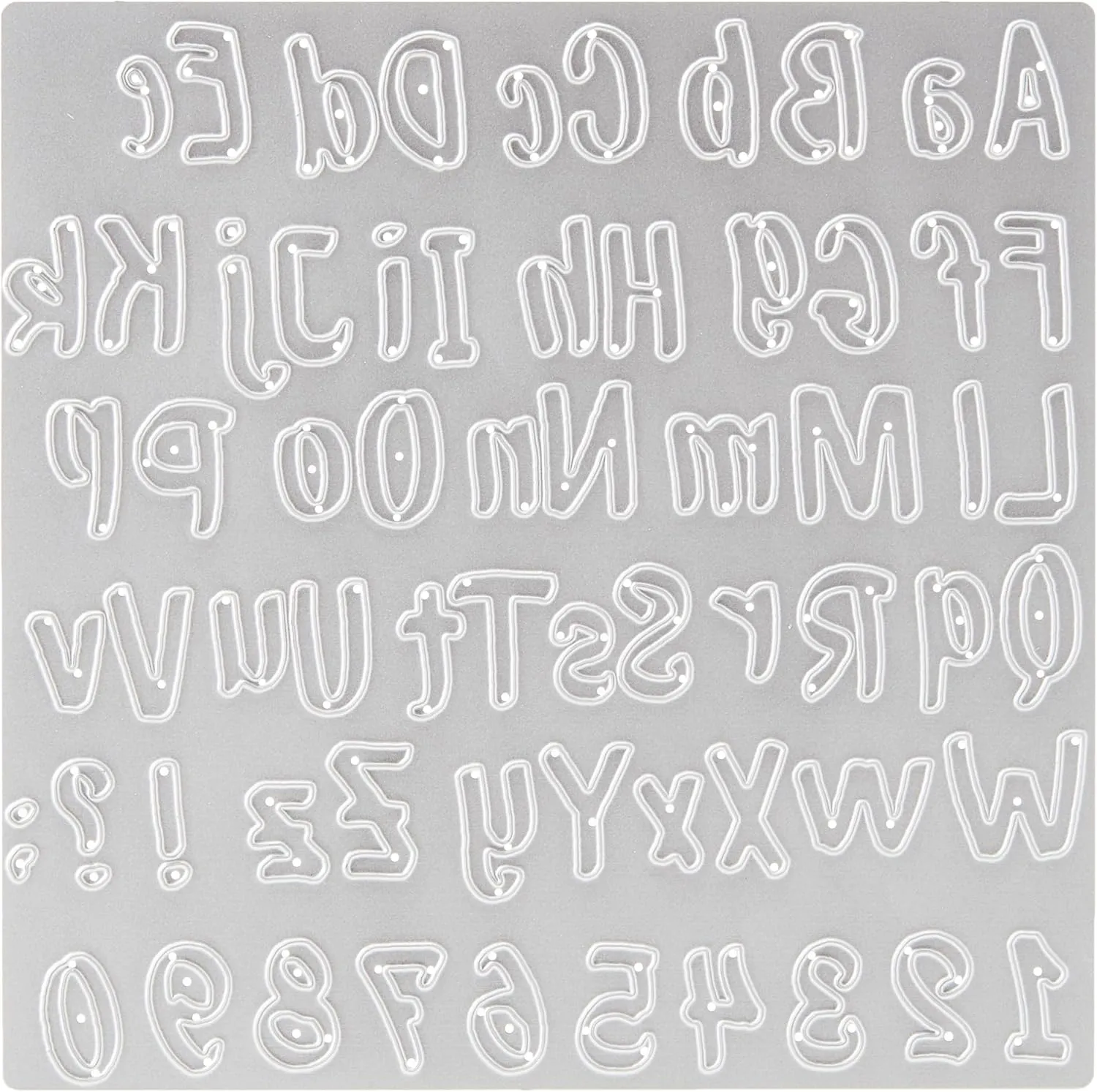 SIZZIX THINLITS DIE Alpha, Bold Brush Alphabet