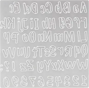 SIZZIX THINLITS DIE Alpha, Bold Brush Alphabet