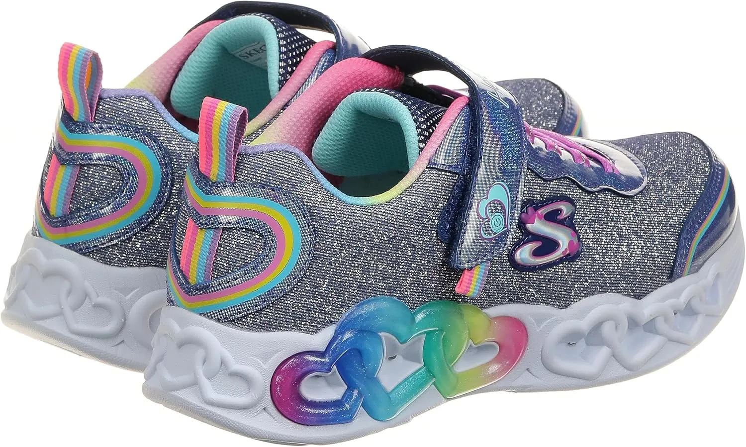 Skechers Girls' Infinite Heart Lights Love