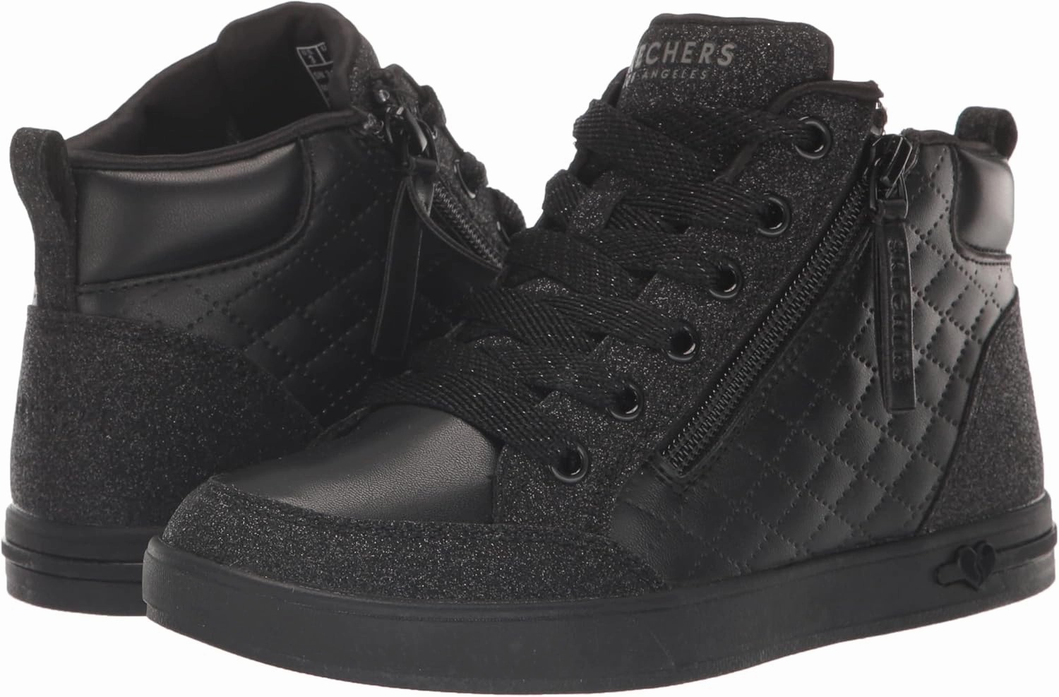 Skechers Baby Girls' Street Shoutouts Glimmer Zip Sneaker