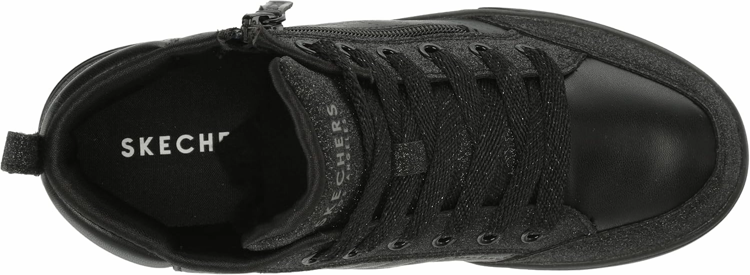 Skechers Baby Girls' Street Shoutouts Glimmer Zip Sneaker