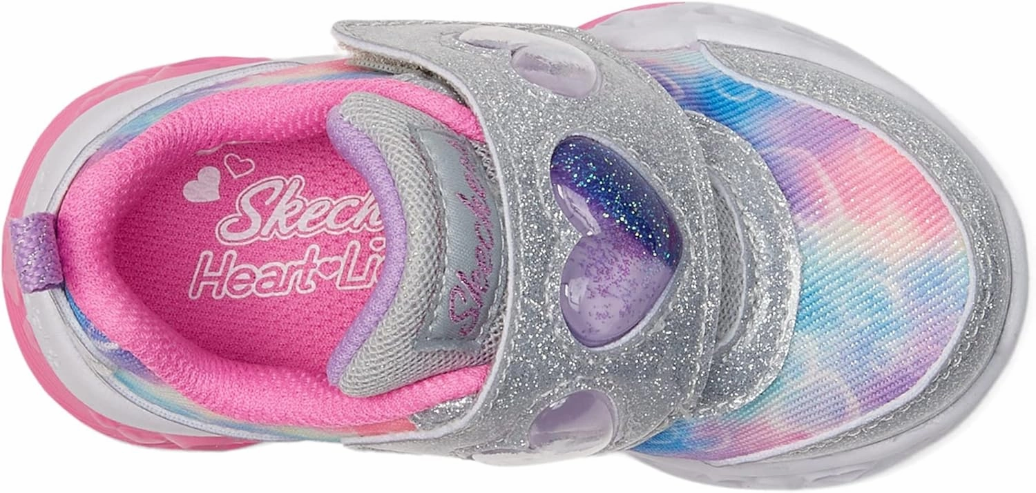 Skechers Kids Girl's Flutter Lights-Heart Sneaker