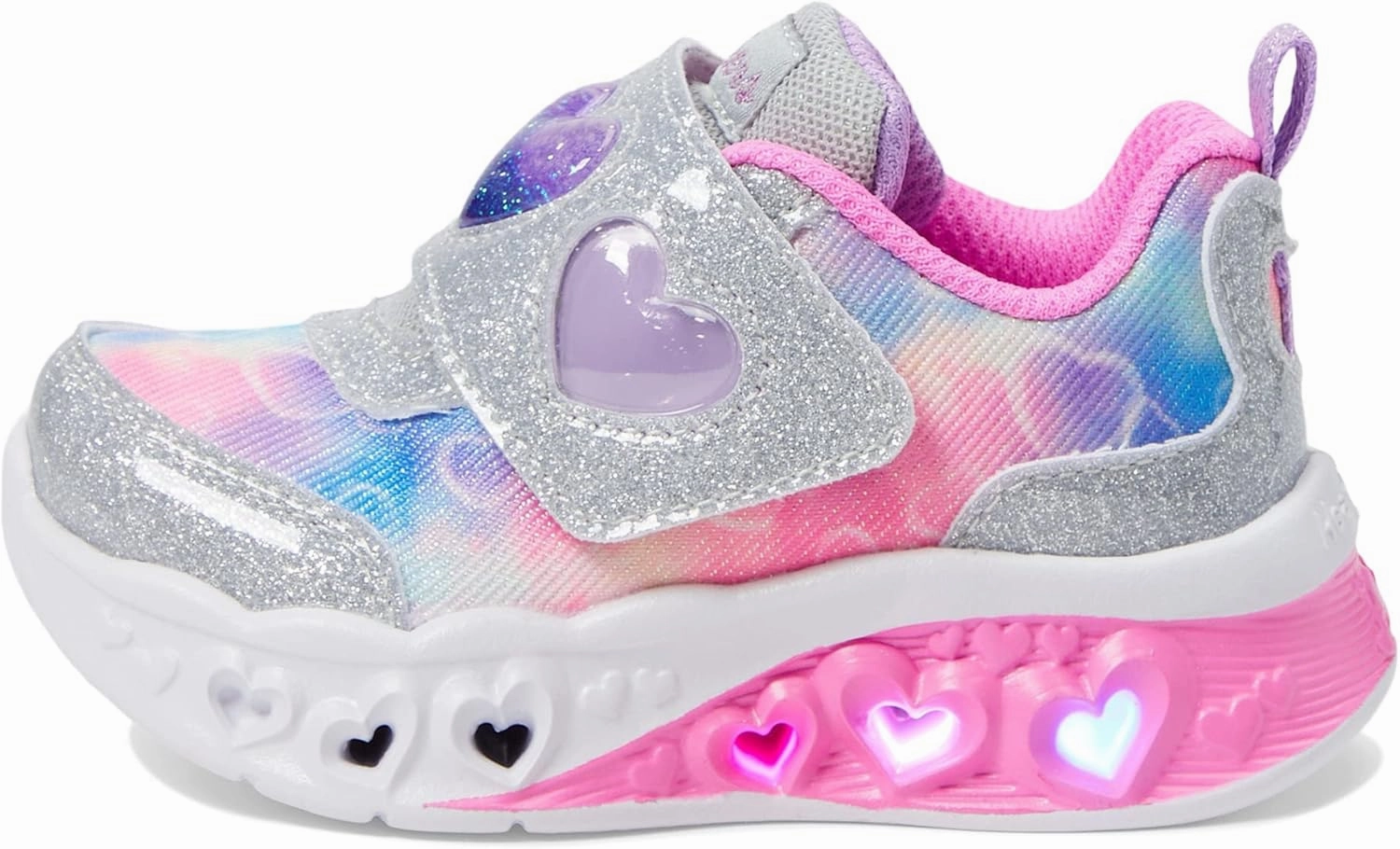 Skechers Kids Girl's Flutter Lights-Heart Sneaker