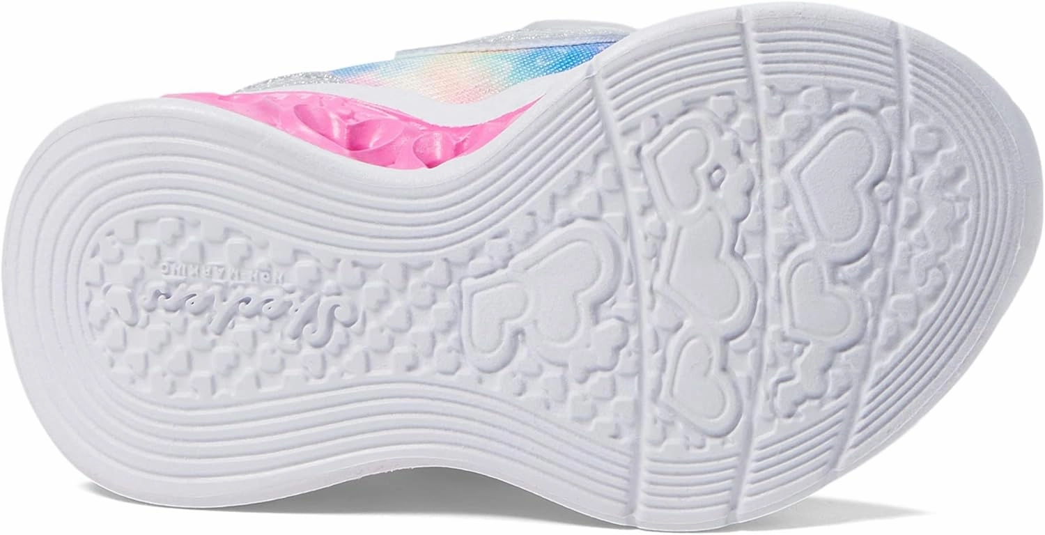 Skechers Kids Girl's Flutter Lights-Heart Sneaker