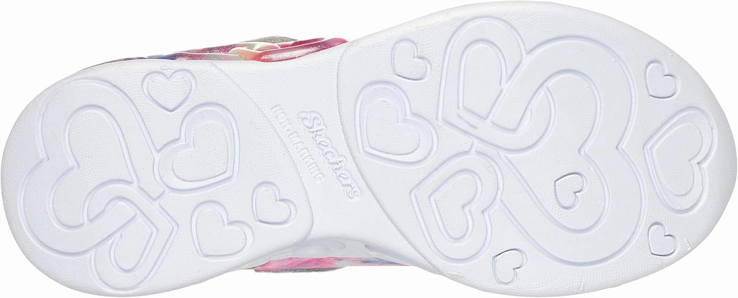 Skechers Unisex-Child Infinite Heart Lights-Color Sneaker