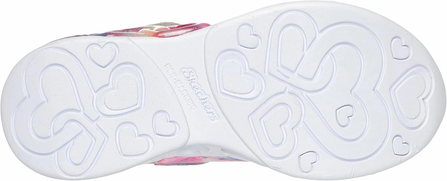Skechers Unisex-Child Infinite Heart Lights-Color Sneaker