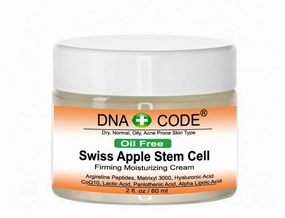 Skin Care OIL FREE- Swiss Apple Stem Cell Cream w/Argireline, Matrixyl 3000, Hyaluronic Acid, CoQ10. Big 2 OZ