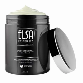 Smooth Gold, deep conditioning treatment damaged & growth, hair mask treatment, seals the cuticle & repairing hair, enriched with stem cells restorative hair mask, 16 Oz.