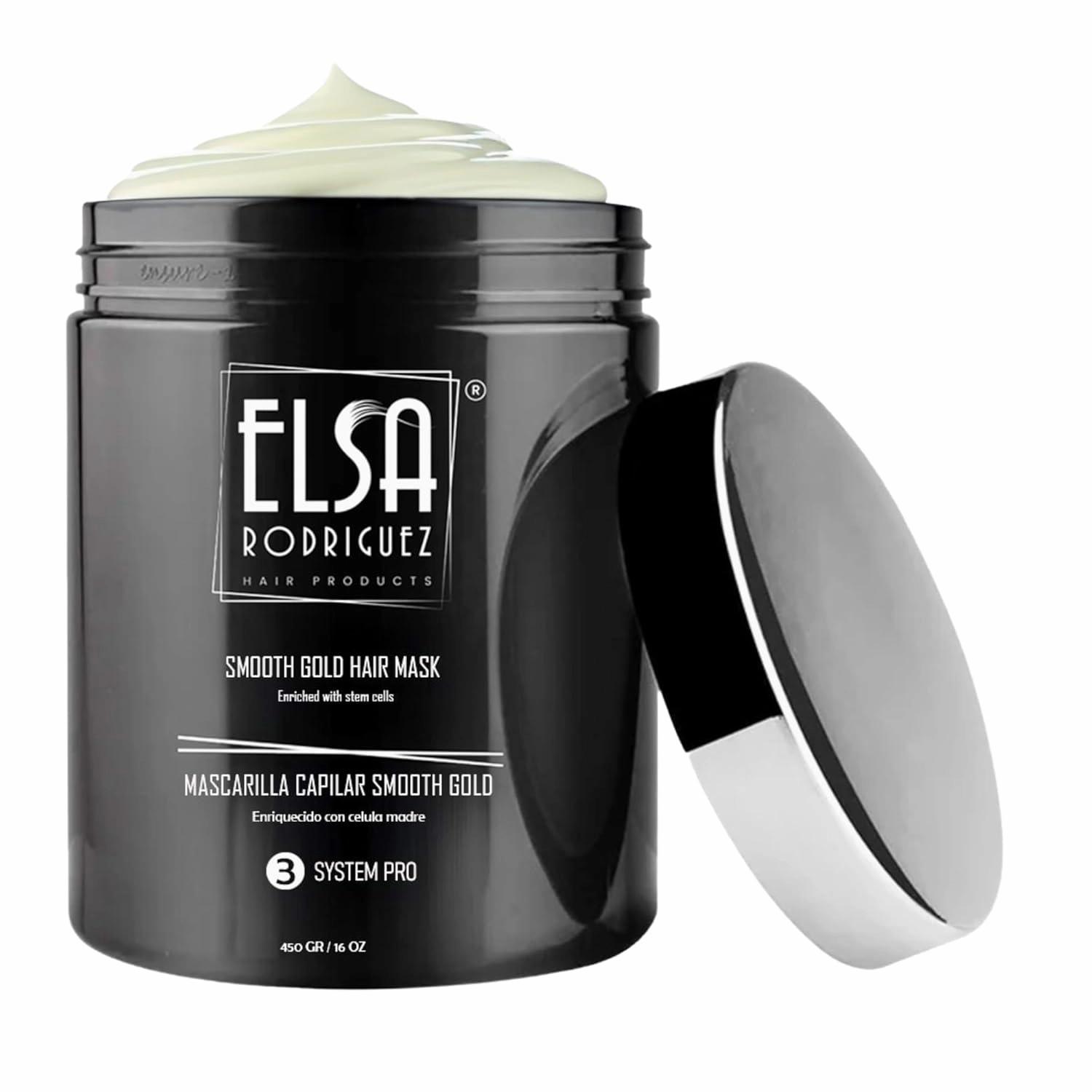Smooth Gold, deep conditioning treatment damaged & growth, hair mask treatment, seals the cuticle & repairing hair, enriched with stem cells restorative hair mask, 16 Oz.