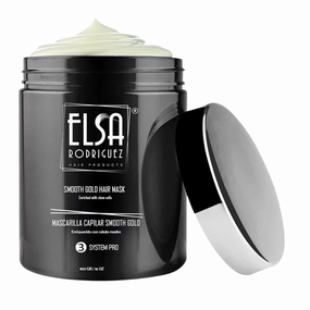 Smooth Gold, deep conditioning treatment damaged & growth, hair mask treatment, seals the cuticle & repairing hair, enriched with stem cells restorative hair mask, 16 Oz.