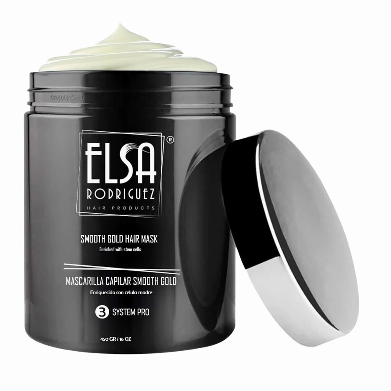 Smooth Gold, deep conditioning treatment damaged & growth, hair mask treatment, seals the cuticle & repairing hair, enriched with stem cells restorative hair mask, 16 Oz.