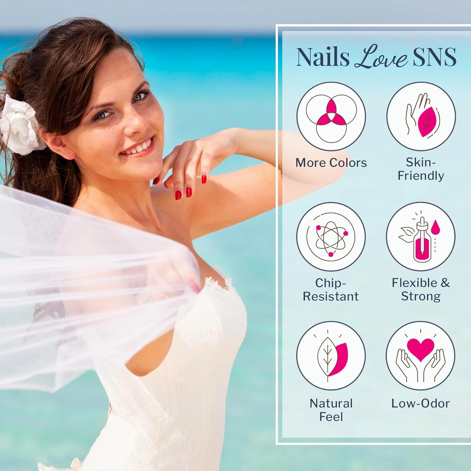 SNS Nail Dip Powder, Gelous Color Dipping Powder - Cruise To Cozumel (Natural Nudes/Peach & Rose, Cream) - Long-Lasting Dip Nail Color Lasts 14 Days - Low-Odor & No UV Lamp Required - 1oz