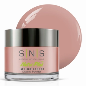 SNS Nail Dip Powder, Gelous Color Dipping Powder - Cruise To Cozumel (Natural Nudes/Peach & Rose, Cream) - Long-Lasting Dip Nail Color Lasts 14 Days - Low-Odor & No UV Lamp Required - 1oz