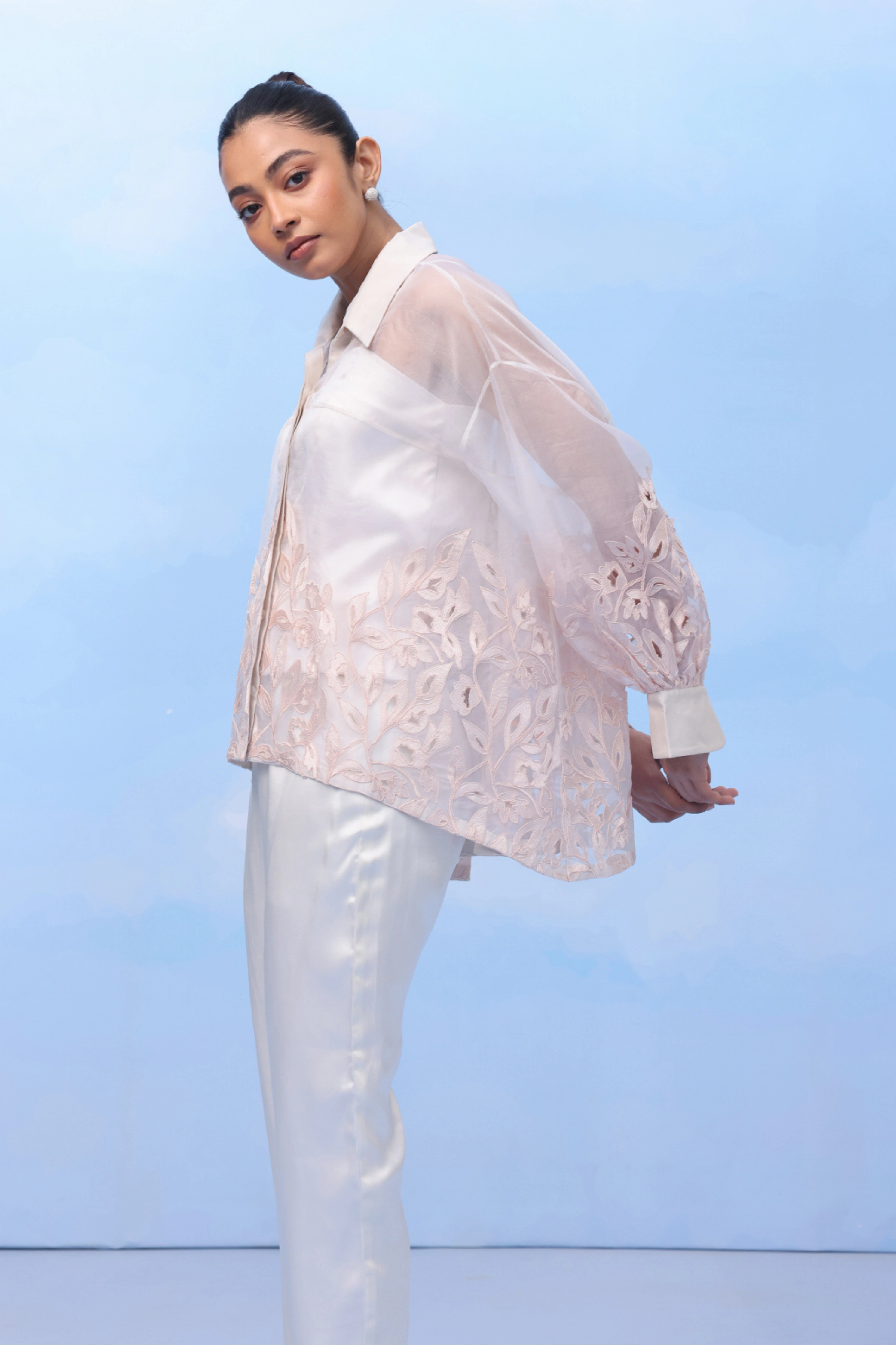 Soft Blush Illusion Shirt