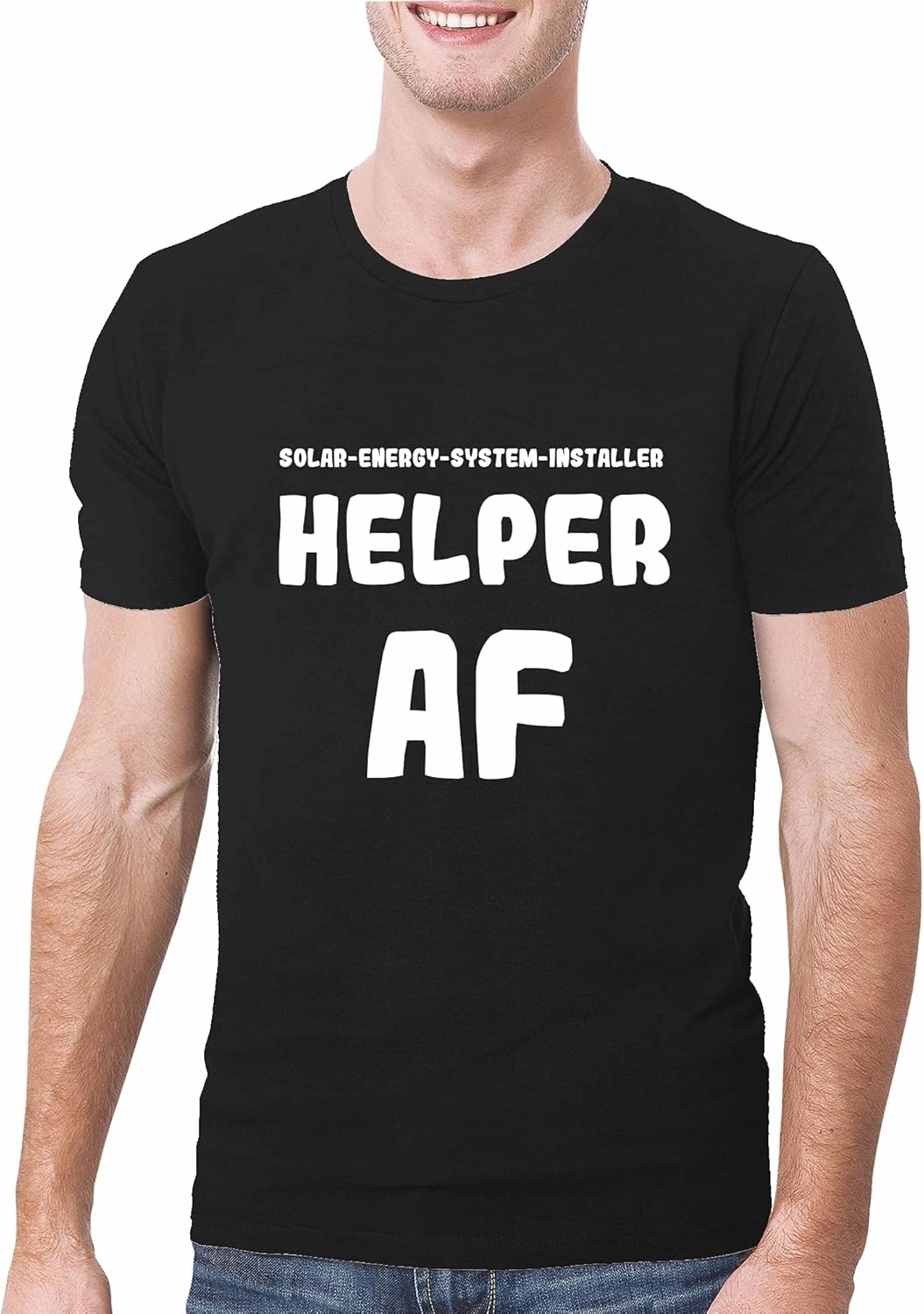 Solar-Energy-System-Installer Helper AF - A Soft & Comfortable Men's T-Shirt