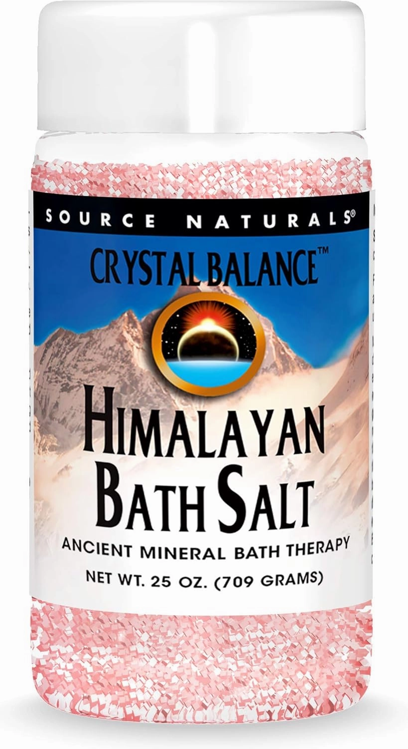 Source Naturals Crystal Balance Himalayan Bath Salt, Ancient Mineral Bath Therapy* - 25 oz Crystals