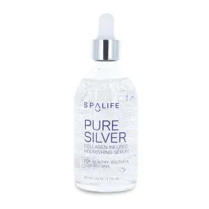 Spa Life Face Serum: Nourishing Gold & Silver Serums (Nourishing Silver & Collagen) 110 ml (3.7 Fl. Oz.) - Boosts Firmness, Hydration, and Radiance