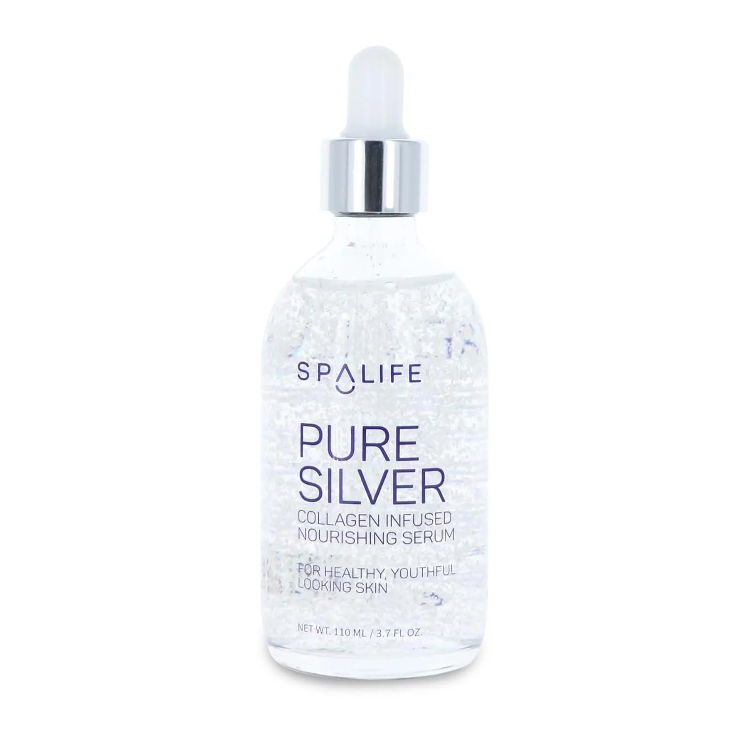 Spa Life Face Serum: Nourishing Gold & Silver Serums (Nourishing Silver & Collagen) 110 ml (3.7 Fl. Oz.) - Boosts Firmness, Hydration, and Radiance