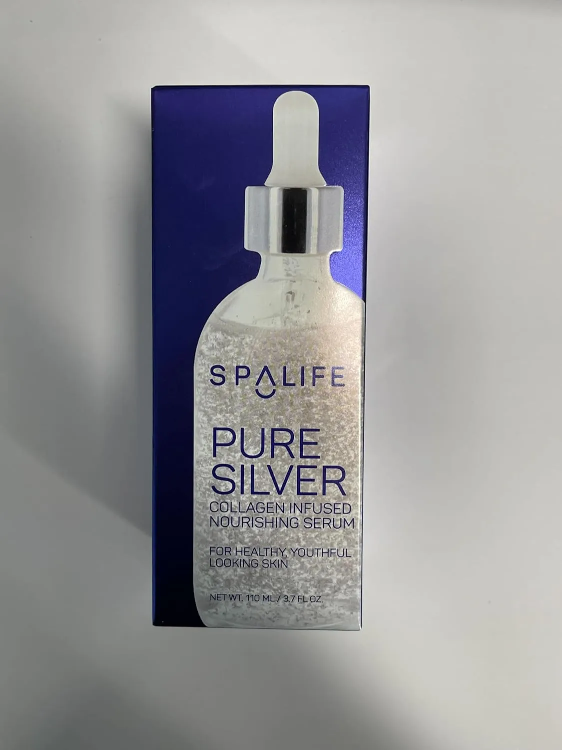 Spa Life Face Serum: Nourishing Gold & Silver Serums (Nourishing Silver & Collagen) 110 ml (3.7 Fl. Oz.) - Boosts Firmness, Hydration, and Radiance