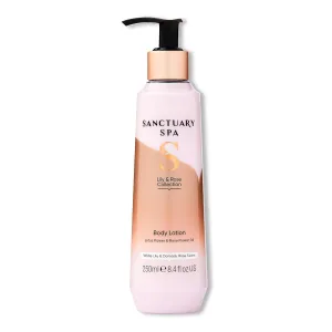 Spa Lily And Rose Body Lotion, Body Moisturiser, With Lotus Flower And Vitamin C, Vegan And Cruelty Free 250ml