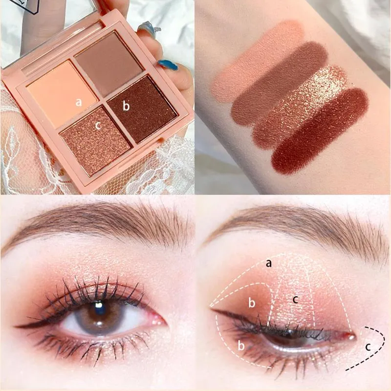 Sparkling 4-color eye shadow MK0032