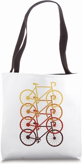 Stacked Mountain Bikes – Gradient Cycling Tote Bag