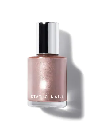 Static Nails Liquid Glass Lacquer, Longer Lasting 8  Free Treatment Nail Polish (Pinks) (Rose Gold Edit) - Quick Dry Finger Nail Polish - DIY Nail Art Salon - Gift for Women