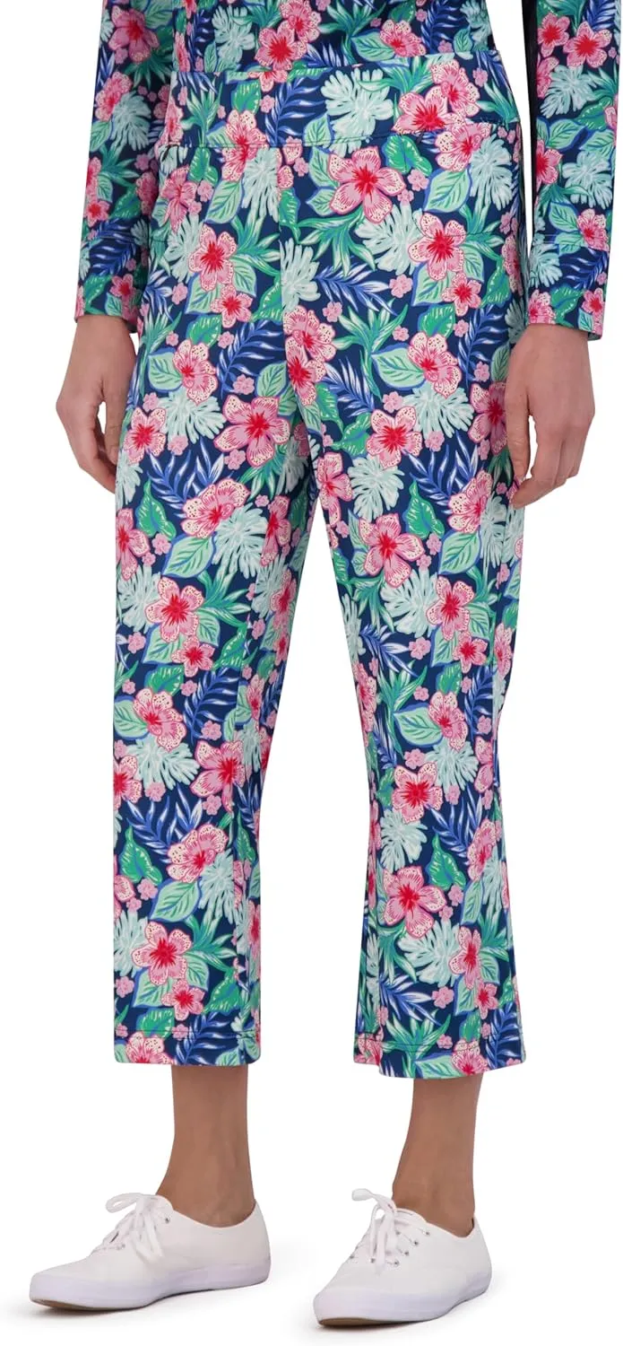 Stella Parker Women's Kick Flare Crop Capri Pants