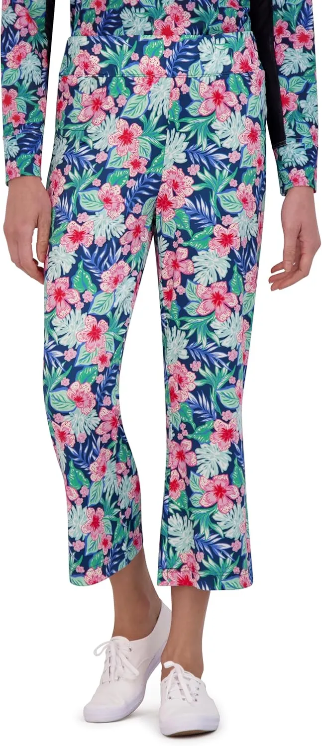 Stella Parker Women's Kick Flare Crop Capri Pants