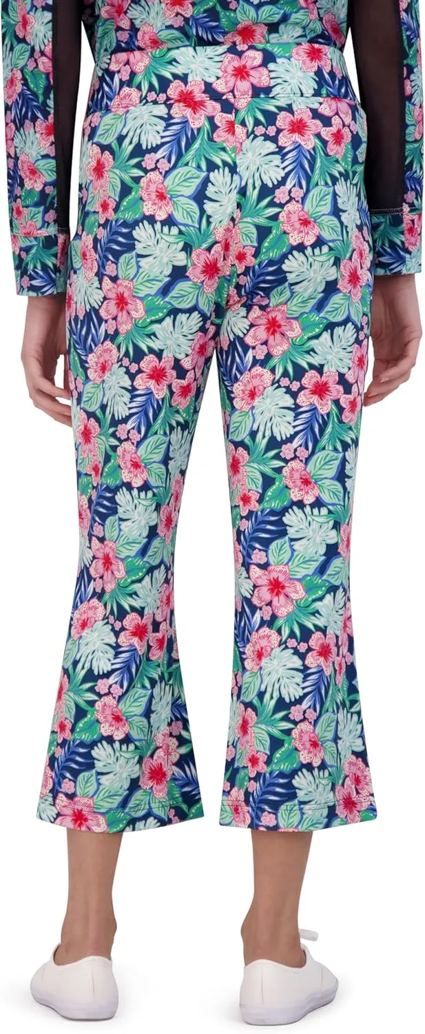 Stella Parker Women's Kick Flare Crop Capri Pants