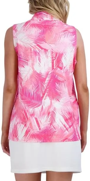 Stella Parker Women's Sleeveless Quarter Zip Stretch UPF Top