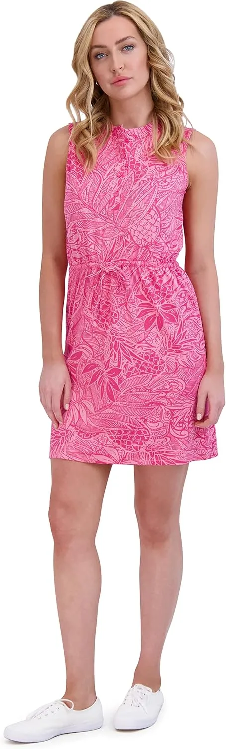 Stella Parker Women's UPF Henley Neck Button Up Dress