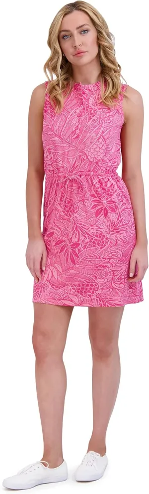 Stella Parker Women's UPF Henley Neck Button Up Dress