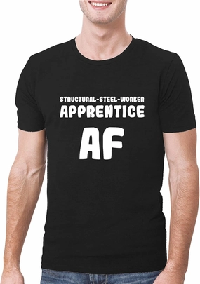 Structural-Steel-Worker Apprentice AF - A Soft & Comfortable Men's T-Shirt, Black, XX-Large
